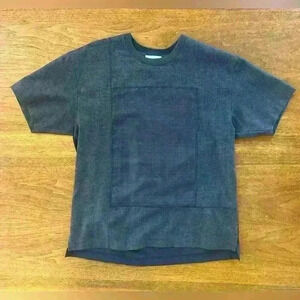 Solid Homme Men’s Patterned Wool Blend Short Sleeve Shirt Size 52 EUC!
